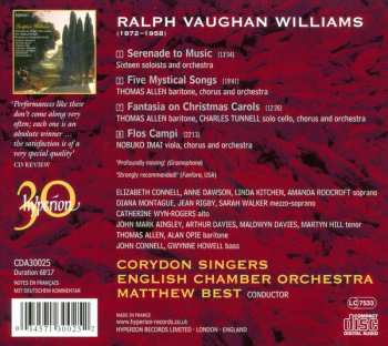 CD Ralph Vaughan Williams: Serenade To Music 350315
