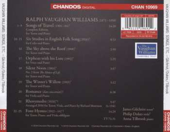 CD Ralph Vaughan Williams: Songs Of Travel: Songs And Chamber Works 290599