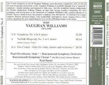 CD Ralph Vaughan Williams: Symphony No. 4, Flos Campi 230220