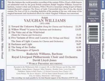 CD Ralph Vaughan Williams: Willow-Wood / The Sons Of Light / Toward The Unknown Region / Five Variants Of Dives And Lazarus 148572