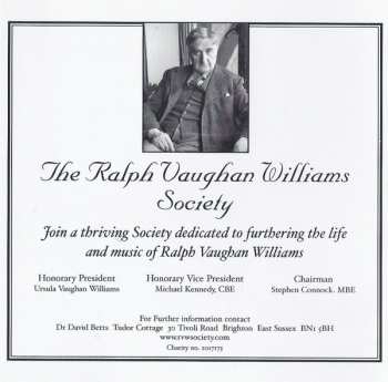 CD Ralph Vaughan Williams: Willow-Wood / The Sons Of Light / Toward The Unknown Region / Five Variants Of Dives And Lazarus 148572