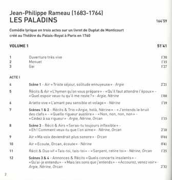 3CD Jean-Philippe Rameau: Les Paladins 444986