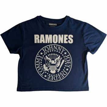 Merch Ramones: Dámské Crop Top Presidential Seal
