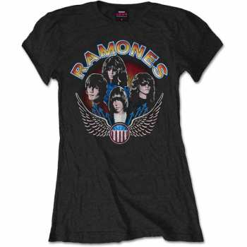 Merch Ramones: Dámské Tričko Vintage Wings Photo 