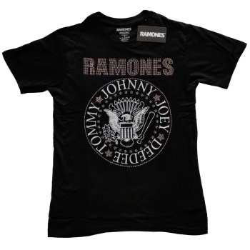 Merch Ramones: Ramones Kids Embellished T-shirt: Presidential Seal (diamante) (1-2 Years) 1-2 roky