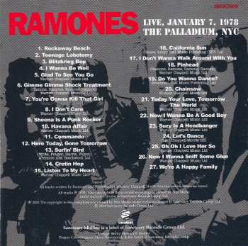 CD Ramones: Live, January 7, 1978 At The Palladium, NYC 21611