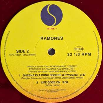 LP Ramones: Pet Sematary CLR | LTD