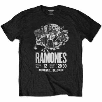 Merch Ramones: Tričko Belgique  XL