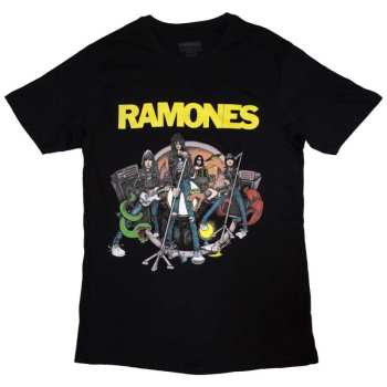 Merch Ramones: Tričko Cartoon Band