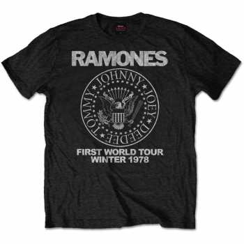 Merch Ramones: Tričko First World Tour 1978  L