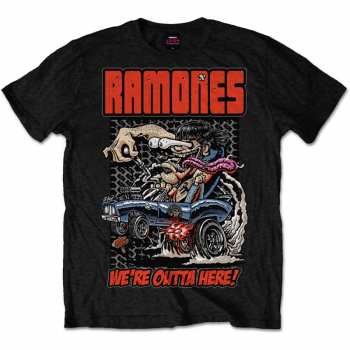 Merch Ramones: Tričko Outta Here  XL