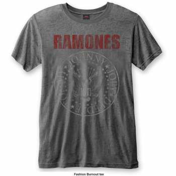 Merch Ramones: Ramones Unisex T-shirt: Presidential Seal (burnout) (small) S