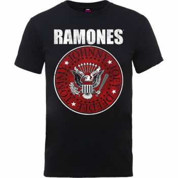 Merch Ramones: Tričko Red Fill Seal  S