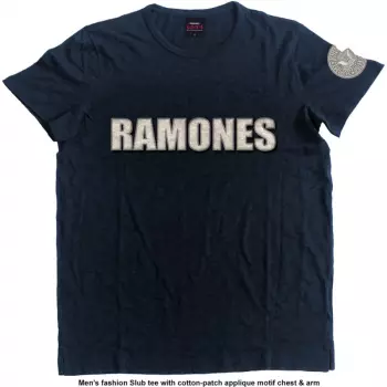 Vyšívané Tričko Logo Ramones & Presidential Seal 