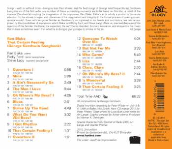 CD Ran Blake: That Certain Feeling (George Gershwin Songbook) 320633