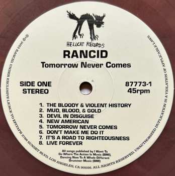 LP Rancid: Tomorrow Never Comes LTD | CLR 444233