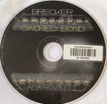CD Randy Brecker: Sacred Bond - Brecker Plays Rovatti 145586