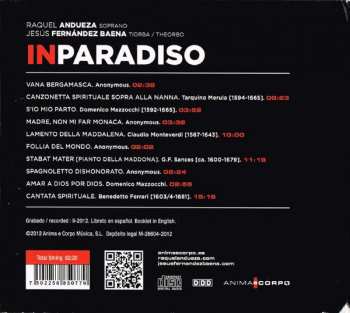 CD Raquel Andueza: In Paradiso 324363