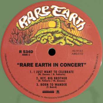 2LP Rare Earth: Rare Earth In Concert LTD | CLR 63202