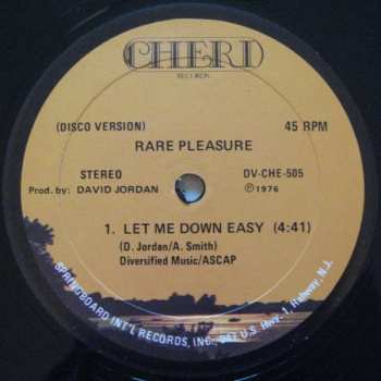 Album Rare Pleasure: Let Me Down Easy