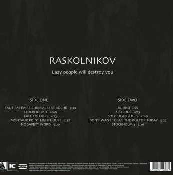 LP Raskolnikov: Lazy people Will Destroy You LTD 282833