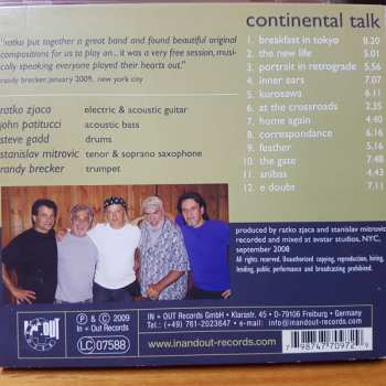 CD Ratko Zjaca: Continental Talk 354144