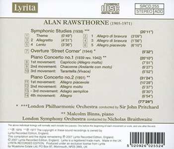 CD Alan Rawsthorne: Overture Street Corner / Piano Concertos 1 & 2 / Symphonic Studies  373322