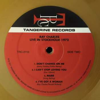 LP Ray Charles: Live In Stockholm 1972 LTD | CLR 398503
