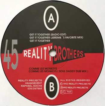 Reality Brothers: Get It Together / Comme Les Monkeys