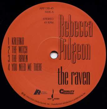 2LP Rebecca Pidgeon: The Raven 355783