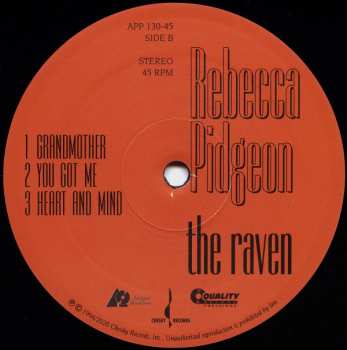 2LP Rebecca Pidgeon: The Raven 355783