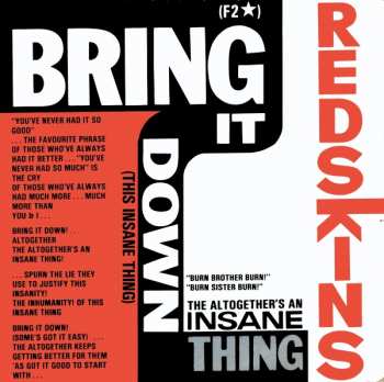 Album Redskins: Bring It Down (This Insane Thing)