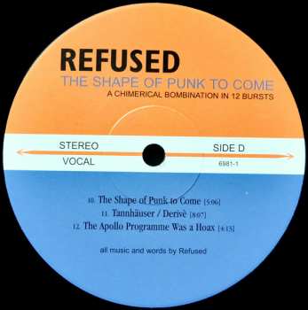 2LP Refused: The Shape Of Punk To Come (A Chimerical Bombination In 12 Bursts) 143765