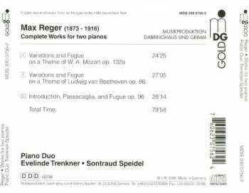 CD Max Reger: Works For Two Pianos 407722