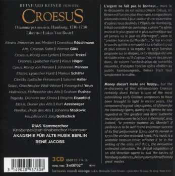 3CD/Box Set Reinhard Keiser: Croesus 270311