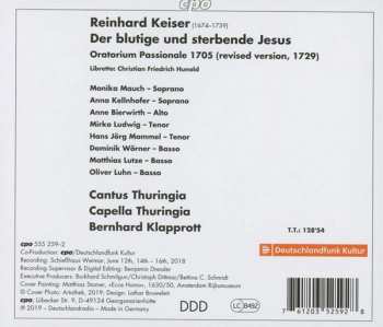 2CD Reinhard Keiser: Der Blutige Und Sterbende Jesus 182741