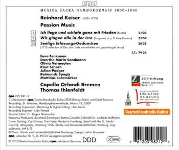 CD Reinhard Keiser: Passion Music 474416