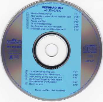 CD Reinhard Mey: Alleingang 195848