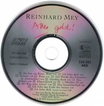 CD Reinhard Mey: Alles Geht! 113168