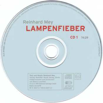 3CD Reinhard Mey: Lampenfieber 302136
