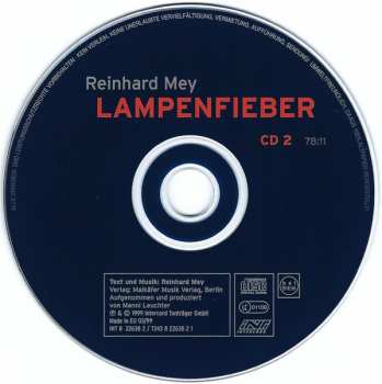 3CD Reinhard Mey: Lampenfieber 302136