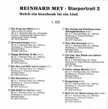 2CD Reinhard Mey: Welch Ein Geschenk Ist Ein Lied 308170