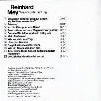 CD Reinhard Mey: Wie Vor Jahr Und Tag 150558