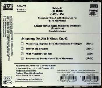 CD Reinhold Gliere: Symphony No. 3 In B Minor, Op. 42, "Il'ya Muromets" 475566