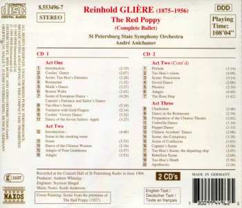 2CD Reinhold Gliere: The Red Poppy (Complete Ballet) 437208