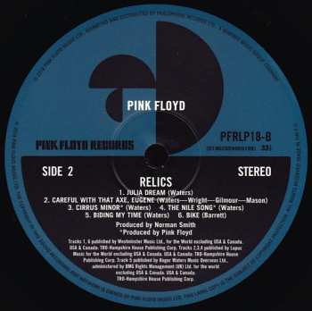 LP Pink Floyd: Relics 30039