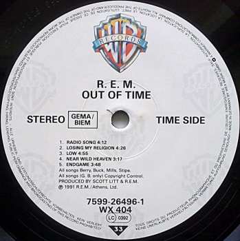 LP R.E.M.: Out Of Time 543081
