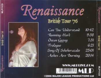 CD Renaissance: British Tour '76 188713