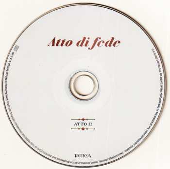 2CD Renato Zero: Atto Di Fede 351367
