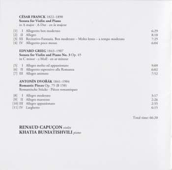 CD Renaud Capuçon: Franck – Grieg – Dvořák 46929